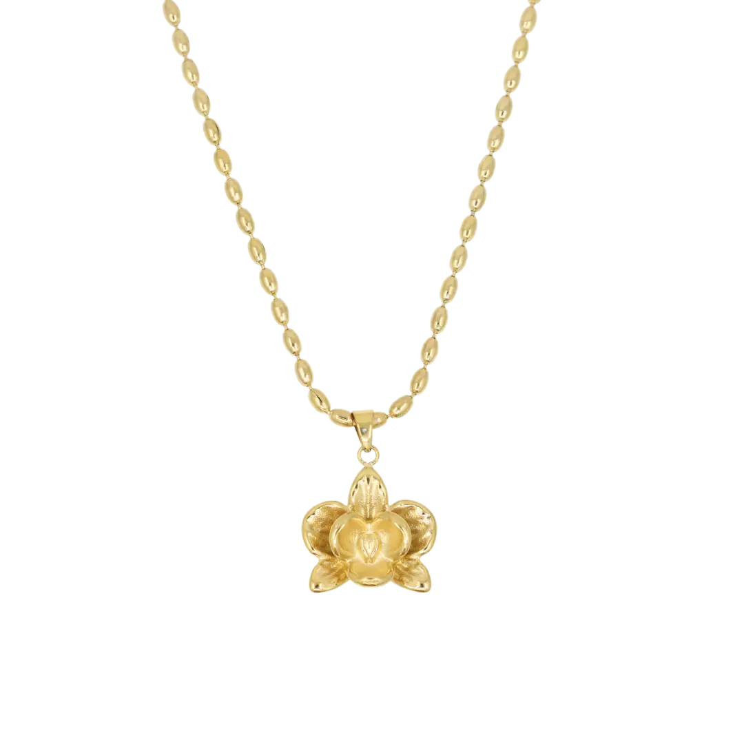 Orchid Flower Necklace