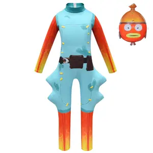 Fortnite Fishstick Cosplay Halloween Costumes Adult Jumpsuit Dress Up
