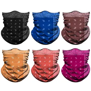 Venswell Neck Gaiter Face Mask Men Women,Seamless Bandana Rave Face Cover Scarf Mask,Balaclava,Headband, Head Wrap,Headwear 6pcs