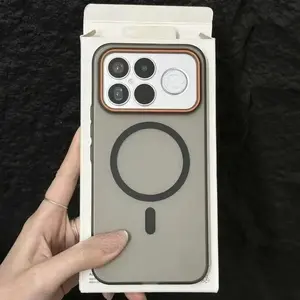 Ultra Slim Business Magnetic Frosted Translucent Case For XiaoMi POCO F8 Ultra Pro Shockproof Wireless Charging PC Protect Cover