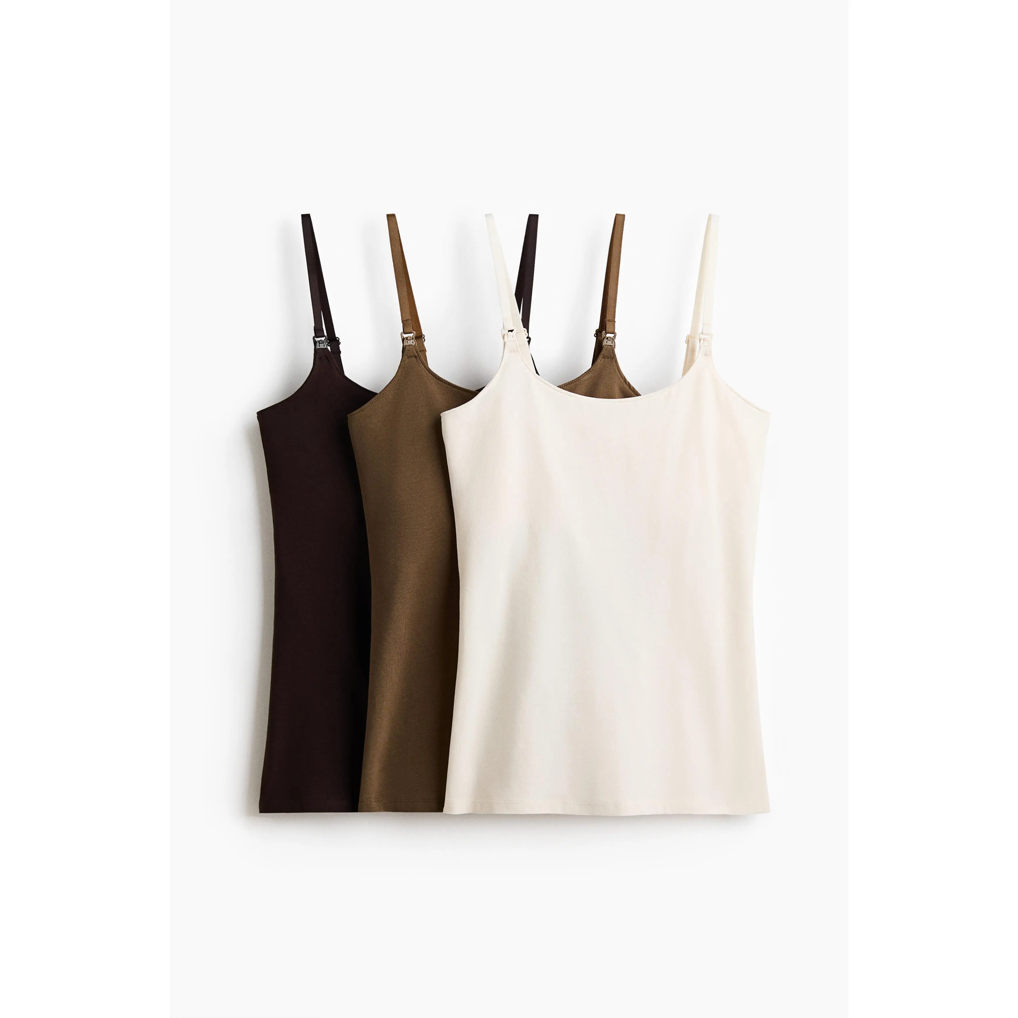 H&M MAMA 3-pack nursing strappy tops