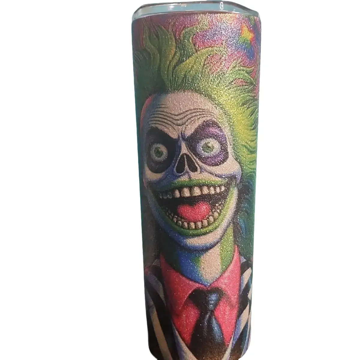 BeetleJuice 20oz Glitter Tumbler - Perfect for Your Beverage - Stainless Steel, Drinkware Portable