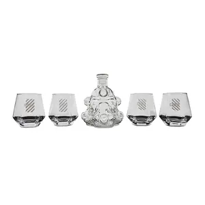 Fallout Brotherhood of Steel 5-Piece Whiskey Decanter Set With Glasses