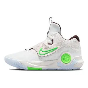 Nike KD Trey 5 X EP Low-Top Basketball Shoes for Men White Green Upturned Toe Design Durable Outsole Lightweight Comfort