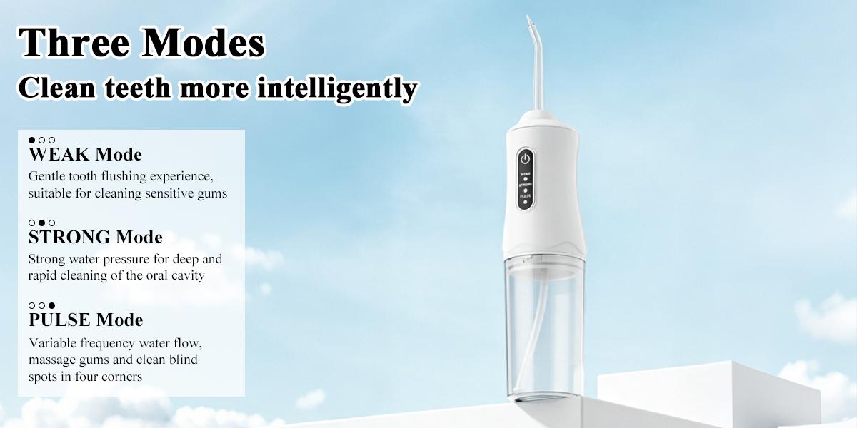 Portable Electric Water Flosser for Teeth, 3 Modes, 4 Jet Tips, Rechargeable Oral Irrigator for Cleaning & Flossing, Ideal for Tonsil Stone Removal, Travel-Friendly, Perfect Birthday Gift for Adult