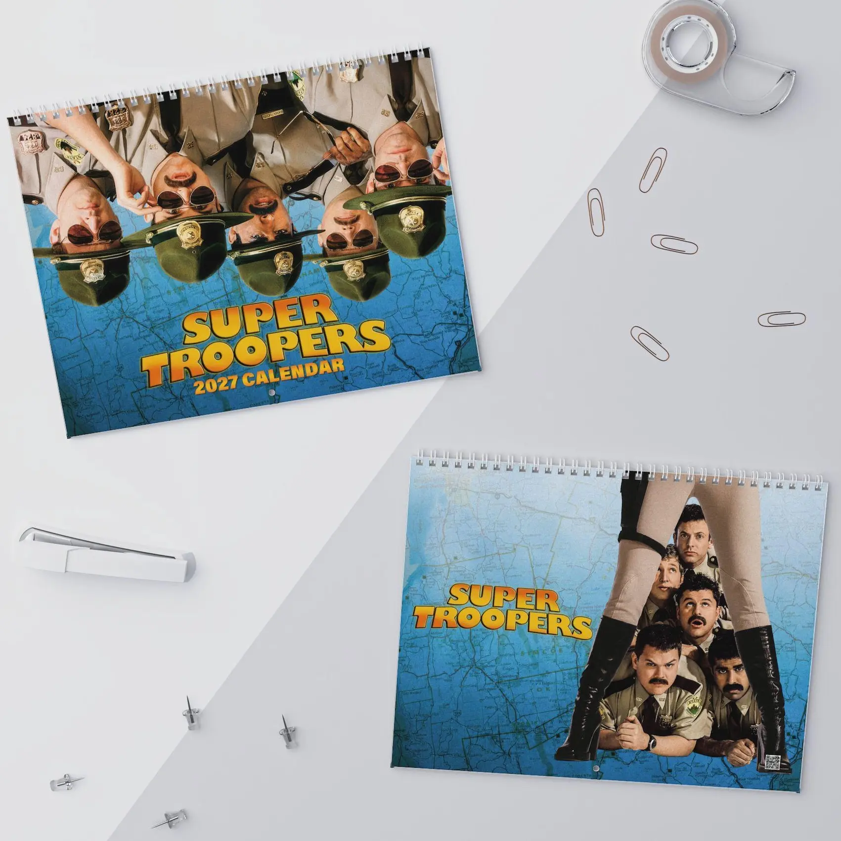 Super Troopers Wall Calendar 2027 | Funny Movie Illustrated Art Calendar | Collectible Gift for Him Dad Super Troopers Fans