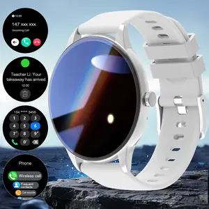 Smart Watch, Sports Watch, Multifunctional Smartwatch, Stylish Design, Supports Hands-free Calling and SMS Notifications, Music Control, Weather Monitoring, for IPhone/Android， First Choice for Fitness Enthusiasts