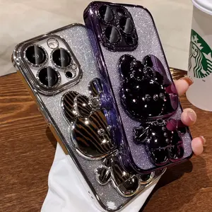 Cute Clear iPhone Case with Bear Design – Aesthetic & Trendy