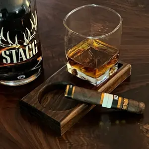 What a F’ing Day whiskey glass and cigar ashtray