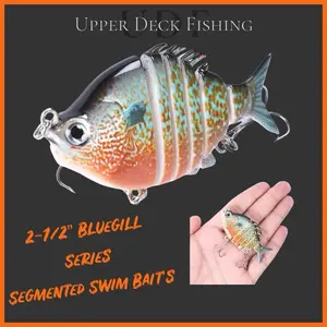 2-1/2” Bluegill Series Segmented Swim Baits