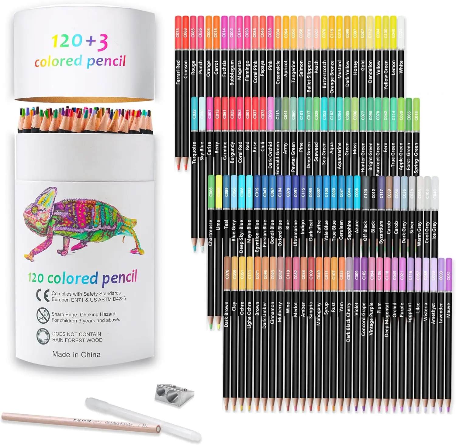 KALOUR Premium Colored Pencils Set, 120-Color Artists' Soft Core with Vibrant Hues, Ideal for Drawing & Sketching, Office/School Art Supplies for Adults