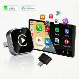 2026 new 2-in-1 wireless CarPlay & Android Auto car adapter plug and play-perfect car gift