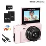 WIKICO Automatic 4K 64MP Autofocus Point & Shoot Digital Camera - Mini Vlogging Camera for Vloggers, WiFi, 32GB TF Card, 180° Flip Screen, Lanyard, Webcam Function, Batteries, Compact Beginner Travel Kit, Father's Day Gift (Mini Stuff That Actually Works)
