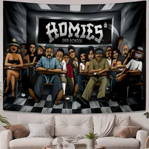 Minimalist Tapestries Homies Old School classroom Modern Art Style Wall decoration