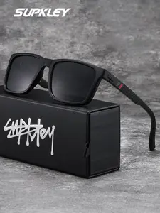 SUPKLEY Brand Upgrade Polarized Sunglasses Uv400 Protection, Polarized Sports Sunglasses, Comfortable Square Frame Tr Material, Best Hiking Eyewear All Seasons