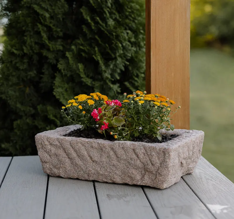 Small SandStone Trough Planter