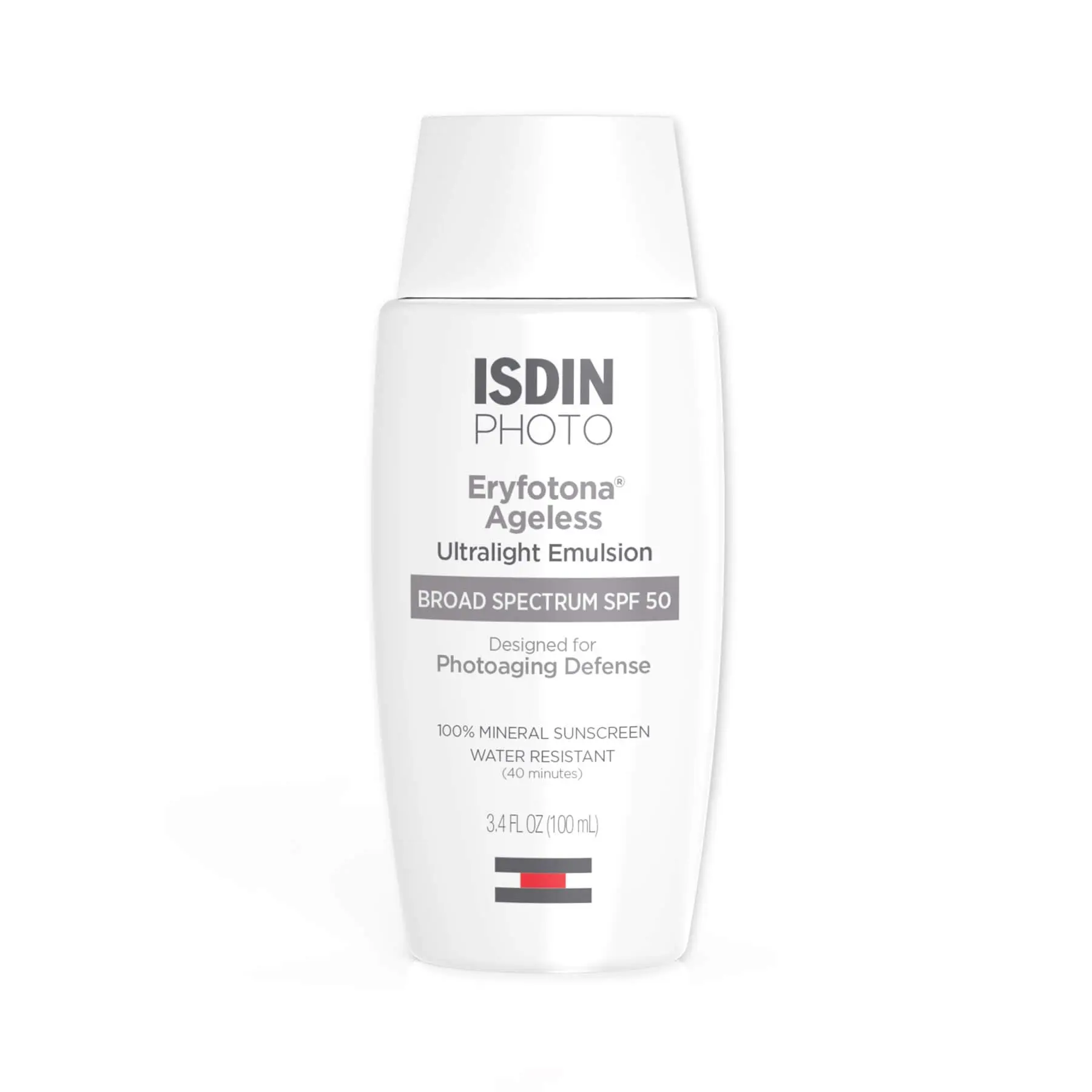 ISDIN Eryfotona Ageless Tinted Mineral Sunscreen Face SPF 50 Facial Cream for Adults - Sunblock SPF, Sun Care Product with Peptides, Antioxidants, DNA Repairsomes for Skin Repair & Photoaging Defense (Flawless for All Skin Types)
