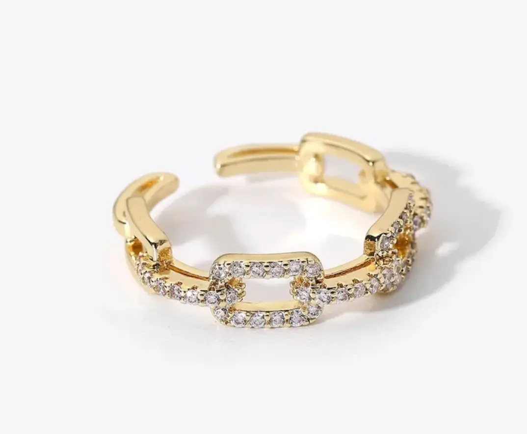 Gold Link Ring