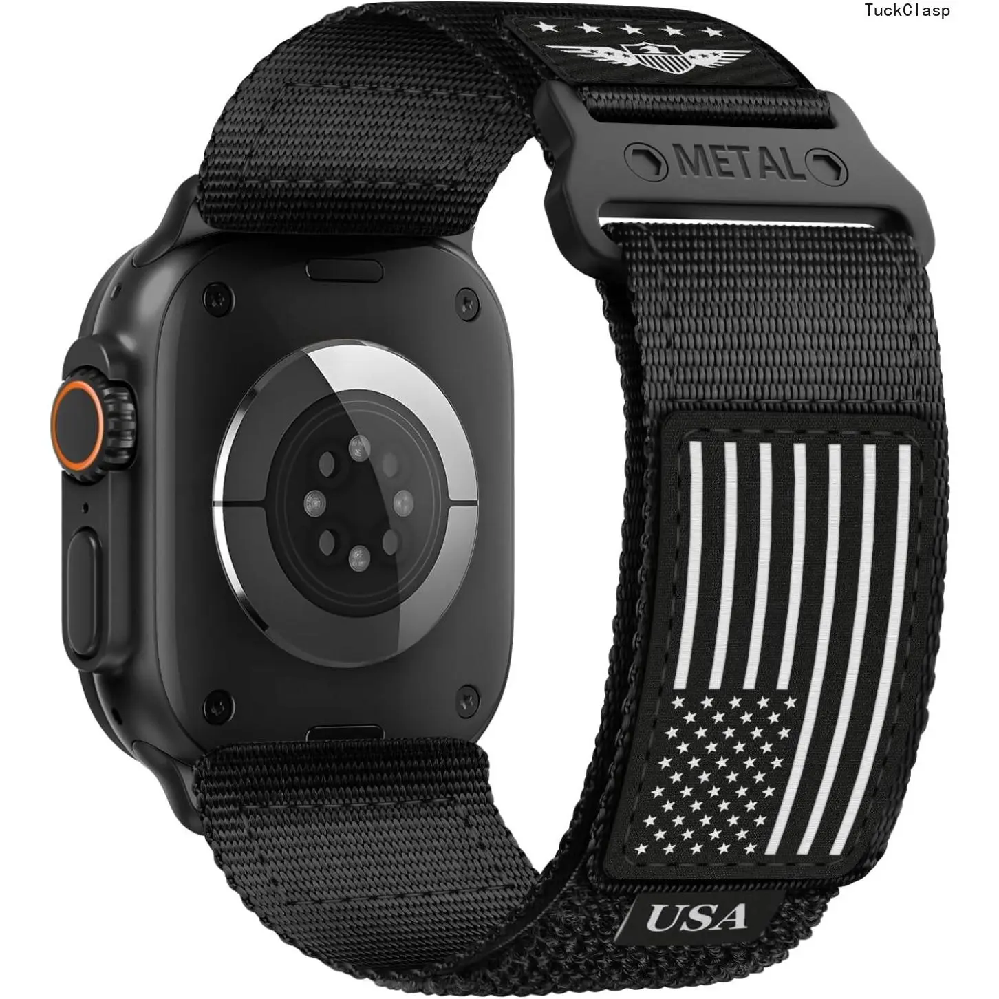 2026 New Rugged Nylon for Apple Watch Ultra 2/ Ultra 3 Band Series 11/10/9/8/7/6/5/4/3/SE iWatch Bands Men,Soft Woven Stars-Stripes Flag Wristbands Strap for Apple Watch Ultra 3/2/1 49mm 46mm 45mm 44mm 42mm