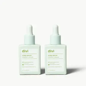 Divi Scalp Serum Duo, Clinically Tested Serum for Hair Thinning & Scalp Health, Holiday Pack (2 x 30ml) Treatment Revitalizing