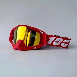 100 Motocross Goggles HD Lens Motorcycle Anti-fog Eyeglasses Sports Windproof Protect Riding  Men Women Moto MX MTB Sunglasses Protective Gear