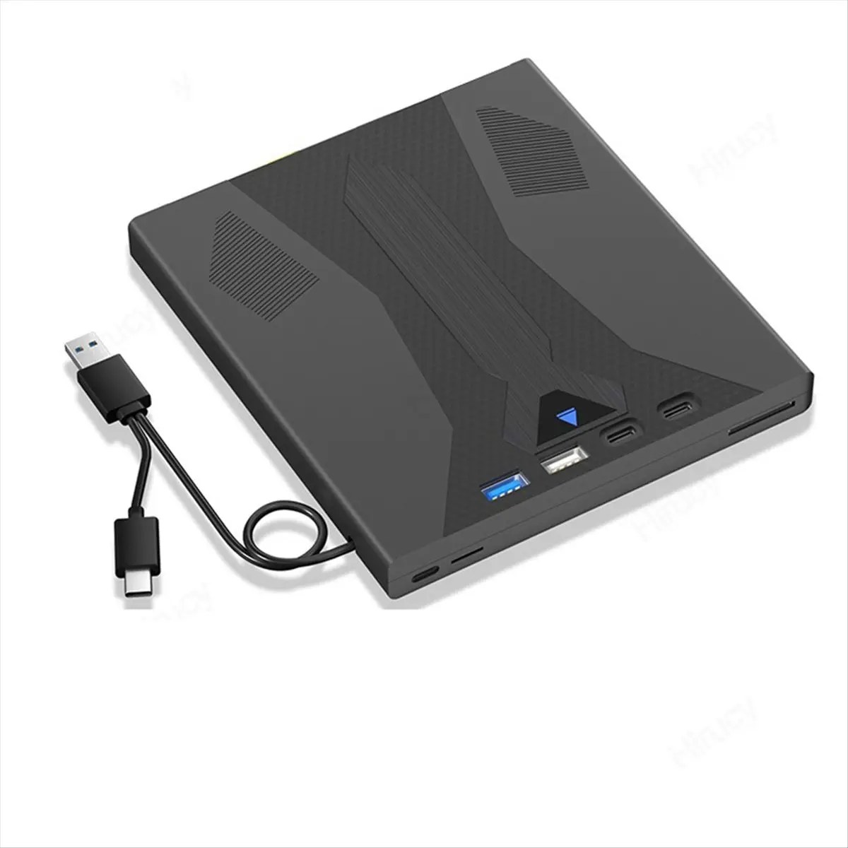 External Blu Ray Drive Burner, Support 100G Disc USB 3.0 and Type-C DVD/CD/BD Player,3D Optical Bluray Drive for Laptop