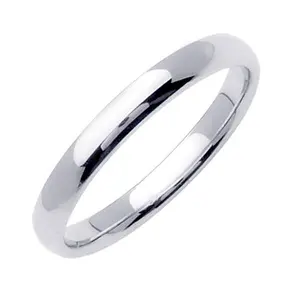 Men's Handmade Narrow Wedding Band in Platinum 3.0mm