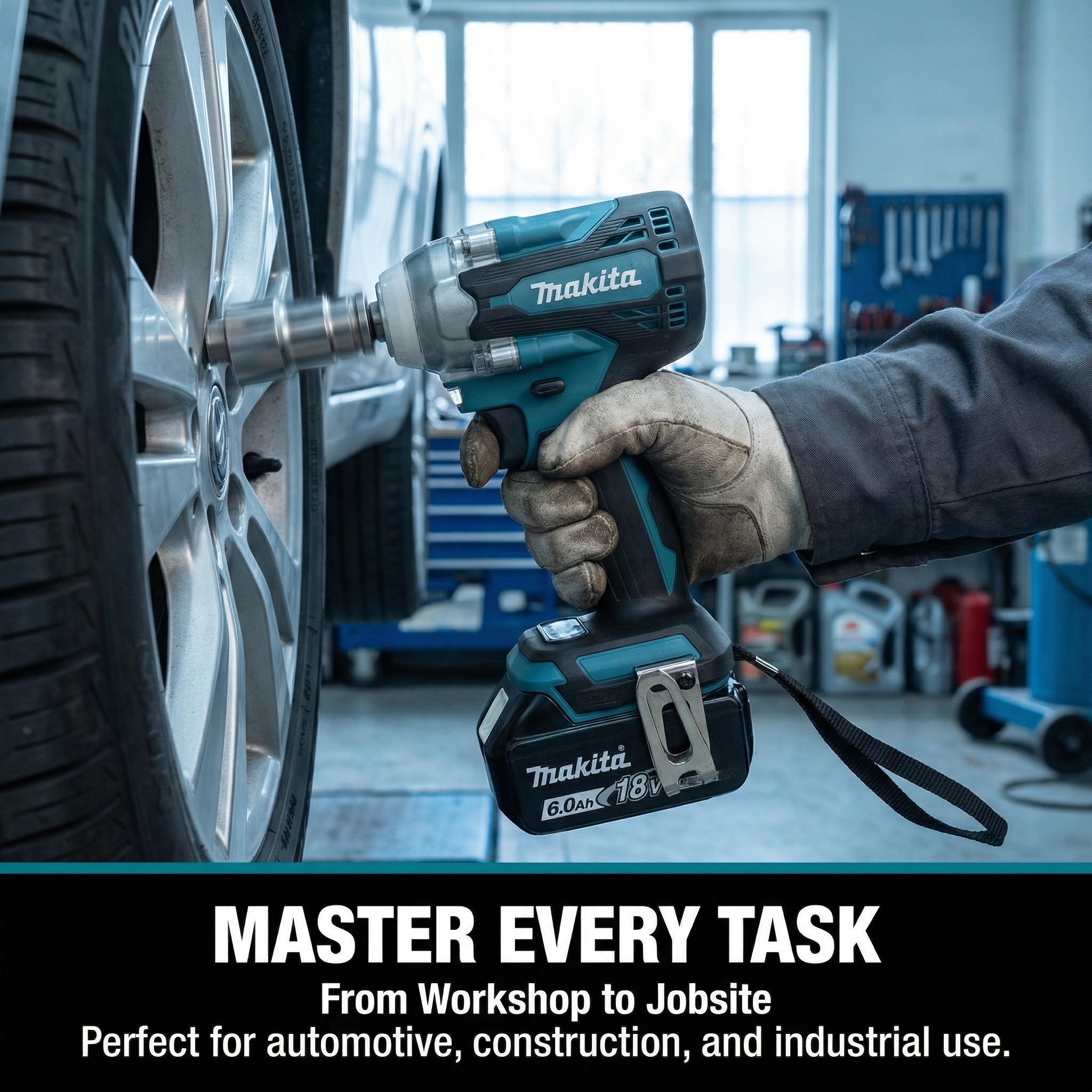 Makita DTW300 1/2 Inch Impact Driver 18V For Mechanical Installation Repair With 4 Speed Control tool kit set