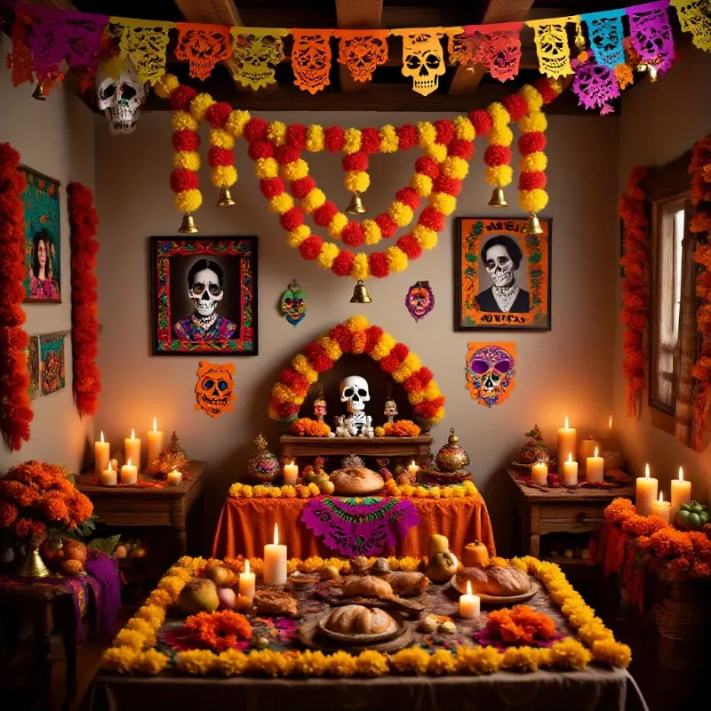 100cm/39inch Artificial Marigold Hanging Flower for Diwali, Halloween, Mexican Day of the Dead, Wedding Door Curtain, Festival Decoration, Festive Occasion, |vibrant Floral Display|plastic Flowers, Artificial Flowers For Home Decor