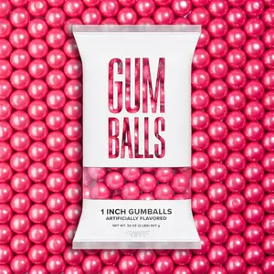 Envy Shimmer Pink Gumballs 1 Inch Approximately 113 Gumballs Per 2lb Bag Bulk Pink Candy North American Made Kosher Certified