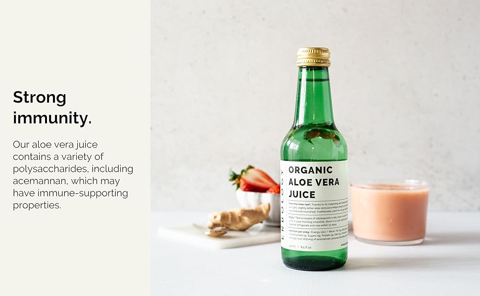 100% Organic Aloe Vera Juice 8.5 fl oz - Supports Immunity & Gut Health - Straight from Farm in Spain - Undiluted - No Added Sugar or Artificial Preservatives - Non-GMO - Recyclable Glass Bottle 100% Organic Aloe Vera Juice 8.5 fl oz - Supports Immunity & Gut Health - Straight from Farm in Spain - Undiluted - No Added Sugar or Artificial Preservatives - Non-GMO - Recyclable Glass Bottle