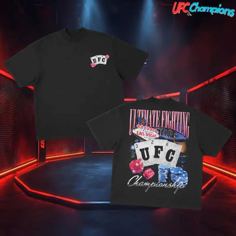 UFC 327 Miami Shirt, Fight Night MMA Tee,  UFC Fighter Streetwear, Vintage UFC Graphic Shirt, Oversized Combat Sports Apparel, MMA Gift