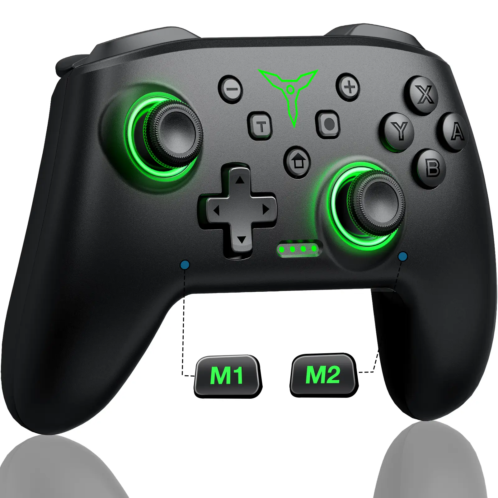 Wireless Switch Pro Controller for Switch 2 Controller/Switch OLED/Lite, Wired PC Game Joysticks-Wireless iOS/Android Remote with LED Light/Programmable Switch Accessories