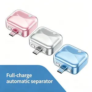 Auto Stop Charging Adapter,Intelligent Power Cut-Off Protector, Fully Charged Separator, Prevent Overcharging, Universal Fast Charging Safety Adapter for Smartphones Tablets and USB Devices