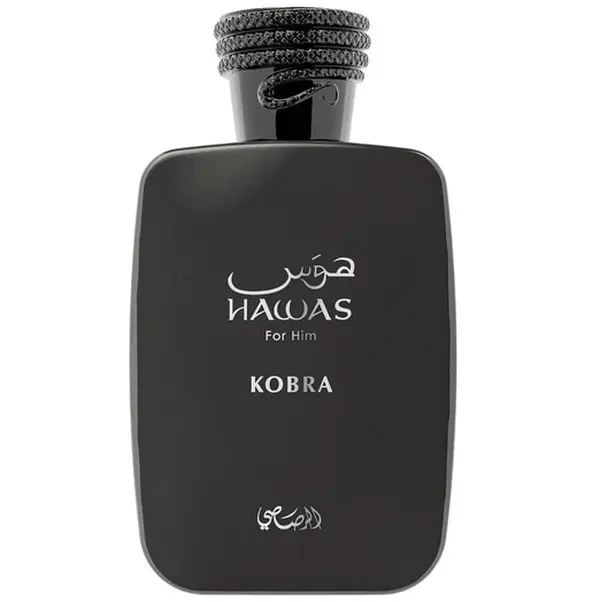 Rasasi Hawas Kobra for Him Eau de Parfum - 100ml Men's Cologne, Arab Perfume, Bold Fragrance, Long-Lasting Masculine Scent with Modern Twist, Aromatic Spicy Woody Amber Notes for Daily Wear, Bold Charismatic, Intense Masculine Scent, Edp