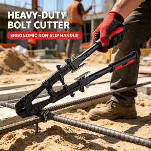 18-Inch Heavy-Duty Bolt Cutters, Foldable Portable Design, Spring-Loaded Needle Nose Pliers, Essential Hand Tool for Outdoor Work & Home Renovation, Thoughtful Gift for Mechanics (Mechanic Tools) for Electrical Wire Cutting