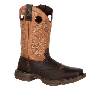 Durango® Men's Western 11" Brown & Tan Saddle Square Toe Boots DB4442