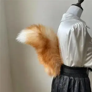 Handmade furry items with adjustable shapes cat dog foxe tails cosplay performances Anime Accessories Kawaii Artificial Fur Tail Costumes Ears