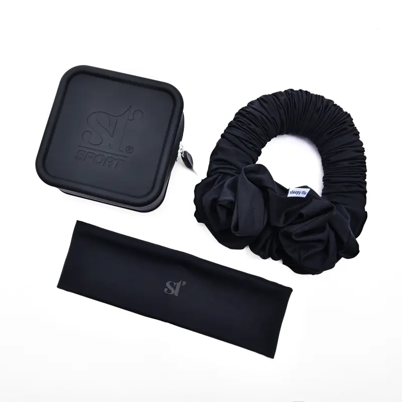 Women's Tennis Hair Accessories Set - Athletic Fashion Activewear Headbands & Scrunchies, Extra Wide Waterproof Sweat-Wicking Breathable Moisture-Wicking, Secure Fit for Gym Workout Women Sports