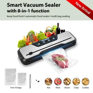 Vacuum Sealer Machine, with Starter Kit and 2-Year Warranty, Beelicious Automatic Air Sealing for Food Storage, Build-in Cutter, Moist Mode, EXT-VAC Kitchen Appliances