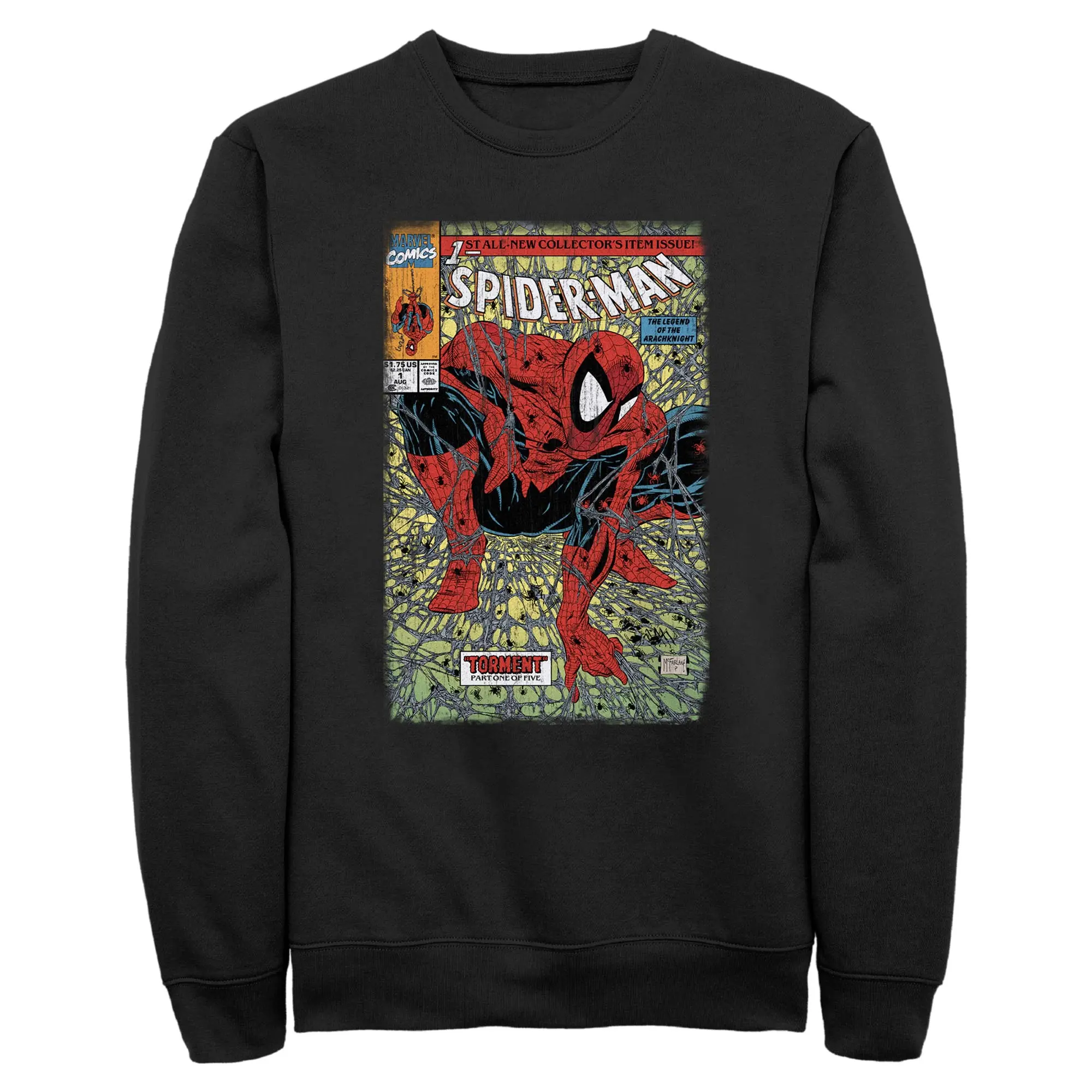 Mens Marvel Arachknight Comic Cover Sweatshirt