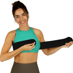 Post Op Breast Augmentation Bra Band| Breast Implant Chest Brace For Women| Compression Wrap Post Surgery Bra Belt| No Bounce Stabilizer Strap| Sports Bra Alternative Running (Fits Most)