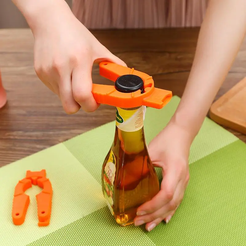 Plastic Bottle Opener, Portable Can Opener, Easy Can Opener, Bottle Cap Remover, Kitchen Gadgets for Soda & Beverage Bottle