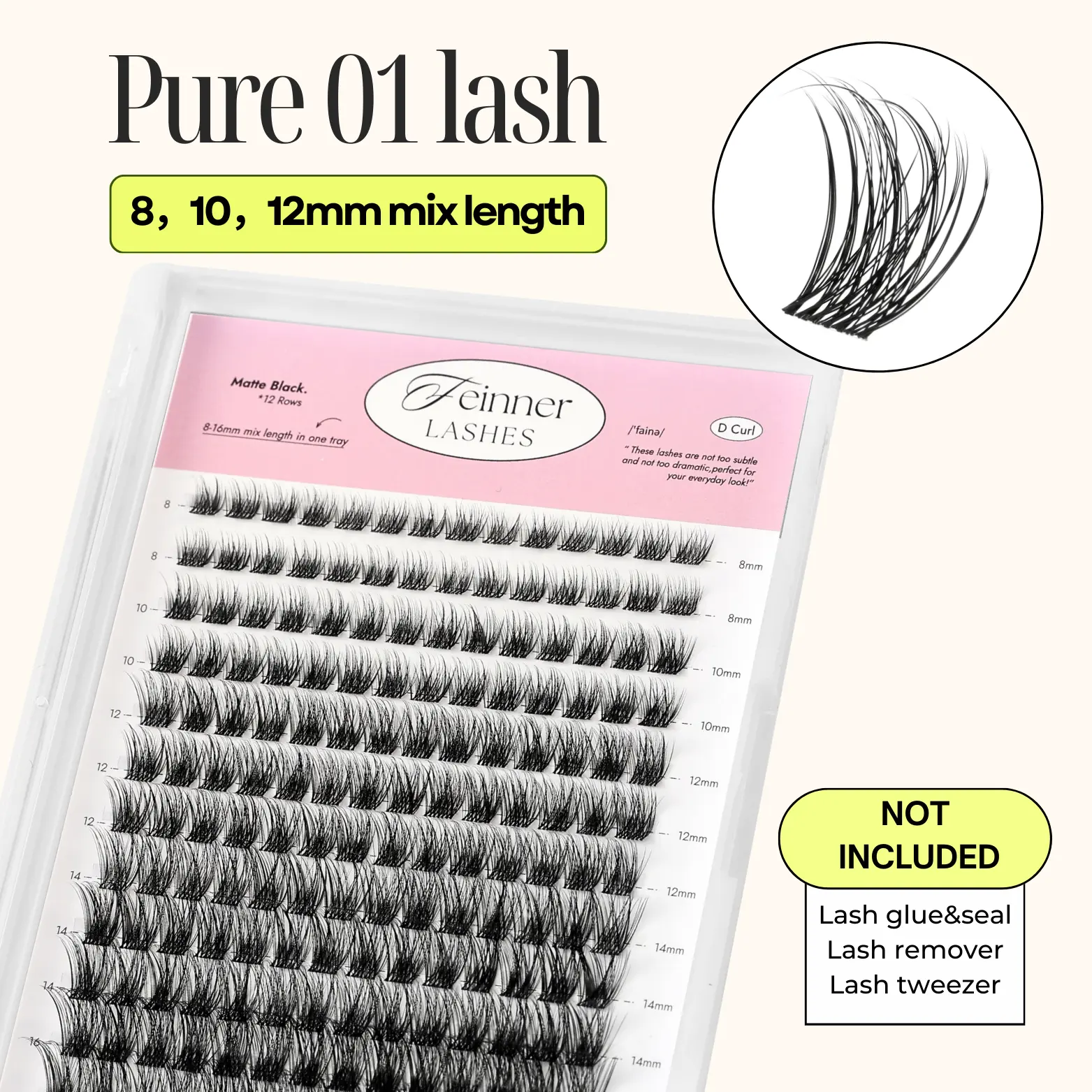 Only lash Pure 01 (8-12mm)