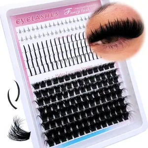 200D/160D/120D/100D/80D/60D Long 3 IN 1 Lash Clusters 6-20mm Lash Spikes Lower Eyelashes 280pcs/264pcs/248pcs Eyelash Clusters Volume Individual DIY Spiky Manga Lash Extensions, Diy Eyelashes Kit