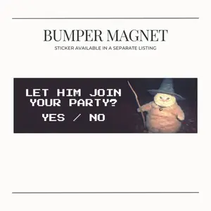 BUMPER MAGNET Wizard Cat Medieval Dark Fantasy Car Sticker/Magnet, Video Game Bumper Funny Meme, Unique Fridge Decal, Gift for Gamers, Magical Cat Lover Gift, Cat