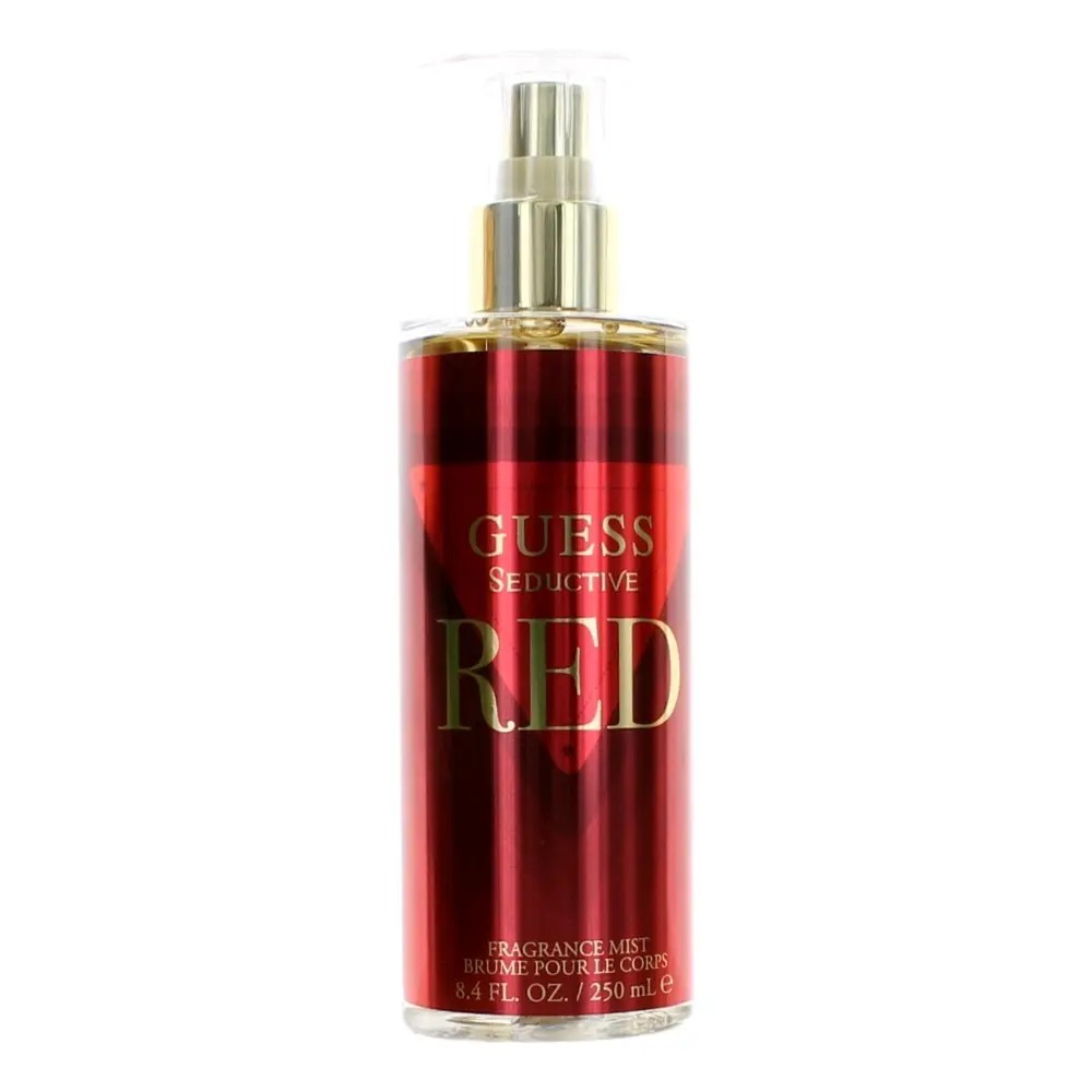 GUESS Seductive Red Fine Fragrance Mist Spray - Female Body Spray with Cherry, Vanilla, Sandalwood Notes, 8.4 fl oz Single Bottle