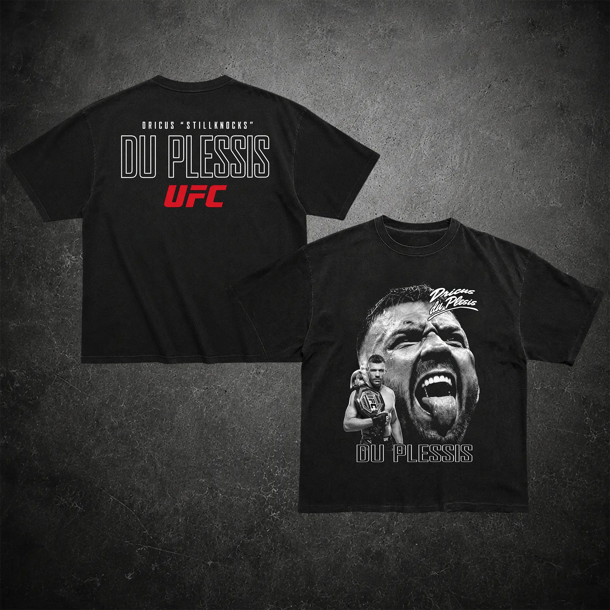 Dricus "STILLKNOCKS" Du Plessis UFC T-Shirt, UFC Legends Collection Tee, UFC Graphic Tee, UFC MMA Shirt, Gift for Fighters, Sports Apparel Cotton Tee, UFC Merch's Fan