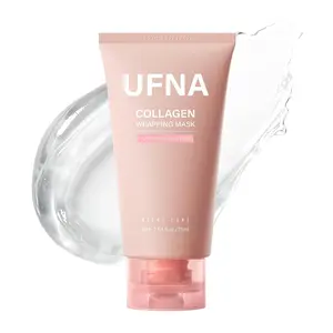 UFNA Collagen Face Mask - Overnight Wrapping Mask - Facial Firming, Elasticity & Hydration - Hydrolyzed Sodium + Panthenol +Niacinamide for Reduce Dullness & Promote Smoother Skin Texture - 75ml