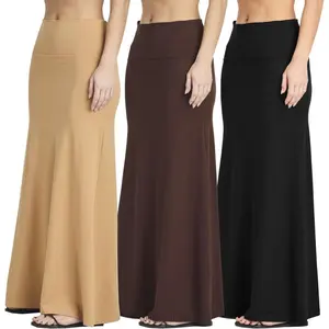 3 Pack: Women's Ultra-Soft Flowy Maxi High Waisted Long Skirts (Available in Plus Size)DD15tool sdx